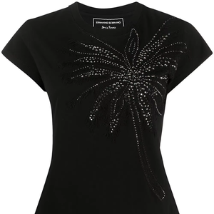 Camiseta de Algodón con Cuello en V para Mujer, Venta al Por Mayor, Suministro del Fabricante al Mejor Precio - Product Image 1