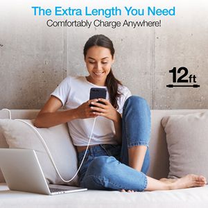 Cavo USB-C a Lightning MFi da 3,6 m per Ricarica Rapida, Cavi e Fili Premium - Product Image 2