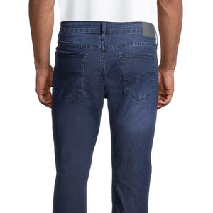 Meilleur fabricant – Nouveau jean décontracté pour homme, coupe droite ajustée, noir, en crêpe écologique, séchage rapide, taille mi-haute, petit prix - Product Image 4