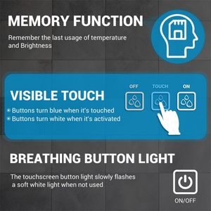 Dimmable 40\" X 32\" <b>LED</b> Bathroom <b>Mirror</b> Front Light 5 Mins Defog Full HD Reflection in 3 Colors <b>Wall</b> Mounted - Product Image 4