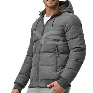 <b>Waterproof</b> Windproof Casual Winter <b>Plus</b> <b>Size</b> Breathable Thick 300g Polyester Woven Zipper Hooded Collar Men's ODM <b>Jacket</b> - Product Image 3