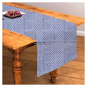 Indian Floral Hand Block Printed 100% Cotton Cloth Vintage Look Mid-Century Modern Home Decor For Wedding Events Home Decor - Product Image 5
