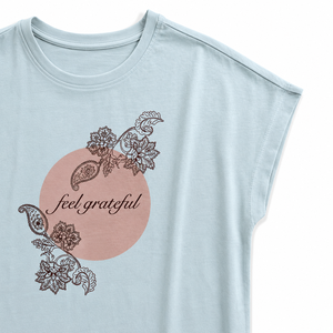 Camiseta de Manga Corta con Cuello Redondo para Mujer, 100% Algodón, Estampado Floral, Corte Holgado, Informal, para Verano - Product Image 5