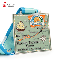 Médailles personnalisées avec revêtement transparent, médaille en métal avec logo personnalisé, finition brillante, récompense sportive, souvenir d'événement, cadeau