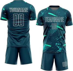 Ensemble d'uniformes de football personnalisés par sublimation de haute qualité, à séchage rapide et respirant, avec marque privée, expédition mondiale rapide pour les acheteurs en gros - Product Image 6