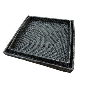 Cesta de Almacenamiento Moderna de Ratán Negro Personalizada, Multifuncional, para Servir Frutos Secos, Té y Alimentos, Plato para Restaurante, Hogar, Vacaciones, Zhejiang - Product Image 5