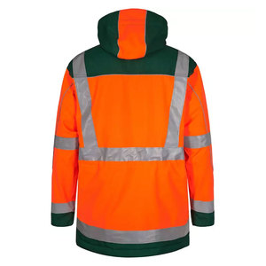Vêtements de travail de sécurité pour hommes, veste à bande réfléchissante haute visibilité, veste de travail extérieure personnalisée, veste coupe-vent en softshell - Product Image 2