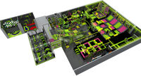 Hogwood Amusement Indoor Ninja Course Fun Trampoline Park pour les fans de sport d'aventure