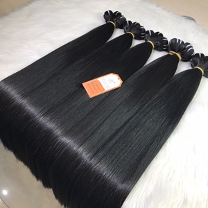Azhair Vente en gros Cheveux vierges super double tirés lisses comme des baguettes 100% cheveux humains du Vietnam - Product Image 5