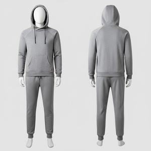 Custom High Quality Lightweight Acid Wash Autumn Cotton Sweatsuit Men Sportswear Tracksuit Hoodies Jogger Set Heavyweight - Product Image 1