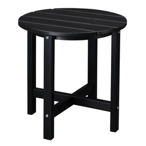 Single Layer 46*46*46cm <b>Black</b> Round HDPE <b>Side</b> <b>Table</b> for Outdoor Use - Product Image 5
