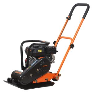 Compacteur à plaque vibrant à moteur thermique 6,5 CV 196 cm³, 5600 VPM, force de compactage de 2360 lb, plaque de 20,1 x 15 po - Product Image 1