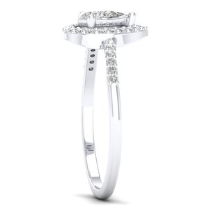 Bagues REYES en argent sterling 925 de qualité supérieure, serties d'un moissanite taille poire de 0,62 carat, élégant cadeau d'anniversaire pour elle, bijoux faits à la main - Product Image 3