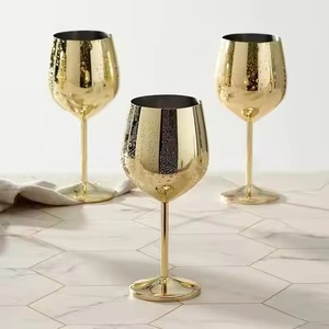 Copa de Vino Artística de Metal, Elegante Copa con Tallo para Beber, para el Hogar, Restaurante, Hotel, Fiesta, Boda, Exhibición de Vajilla - Product Image 6