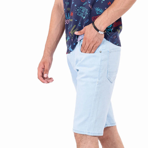 <b>Mens</b> <b>Stretch</b> Denim Shorts Dark Washed Casual Gym Outdoor Workout Wear Breathable Jean Shorts Comfortable Denim Short - Product Image 3