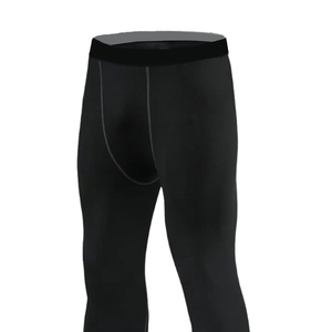Ensemble de sous-vêtements de compression noirs pour hommes, 2-en-1, à capuche, manches longues, coupe sportive, pour l'automne, en polyester respirant et léger, avec détails latéraux - Product Image 6