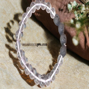 Pulseras de Cuarzo Cristalino Natural con Cuentas de Piedra de Lava Negra, Pulseras de Piedra de Lava Natural para Sanación y Espiritualidad - Product Image 2