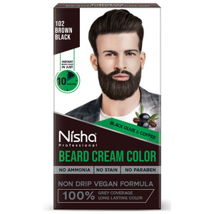 Nisha 10 Minute Hair Color de larga duración Sin amoníaco Sin parabenos Negro Marrón Gris Cobertura con aplicación rápida Sin manchas - Product Image 5