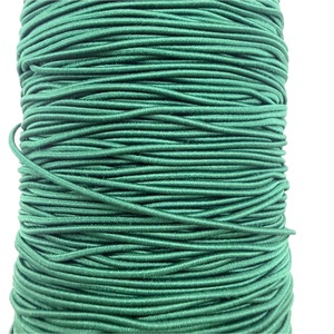 Cordon élastique tressé n°12 vert foncé 1,2 mm 288 yards 100 % nylon haute ténacité écologique pour textile de maison - Product Image 1