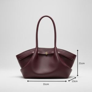 Royaa Pebbled Leather Tote Bag – <b>Large</b> Capacity Mini Hobo for Women, Soft Slouchy Work & Everyday Bag <b>Extra</b> <b>Large</b> Tote Bag Soft - Product Image 3