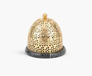 Elegant Metal <b>Bakhoor</b> Burner With Wood Base Arabic <b>Oud</b> Incense Burner for Ramadan Eid Islamic Home Decor Wholesale Manufacturer - Product Image 5