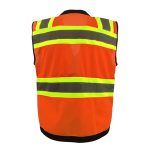 Gilet de travail haute visibilité pour homme, équipement de plein air avancé, tissu réfléchissant, coupe confortable, construction durable, sécurité garantie, look professionnel - Product Image 3