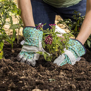 Guantes de trabajo con agarre protector y paneles reforzados en los pulgares y los dedos, guantes de construcción flexibles - Product Image 6