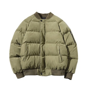 Vestes d'hiver pour hommes en coton et polyester, personnalisables OEM, avec blocs de couleurs disponibles. - Product Image 3