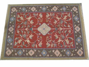 Elegante alfombra Kilim de lana de diseñador tejida a mano con patrón Floral técnica de tejido plano para entrada de puerta precio directo de fábrica - Product Image 4