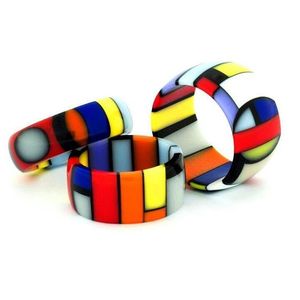 Bracelet en résine époxy artisanal pour femmes, bijoux de mode colorés et transparents, design personnalisé, accessoires faits à la main, cadeau - Product Image 6