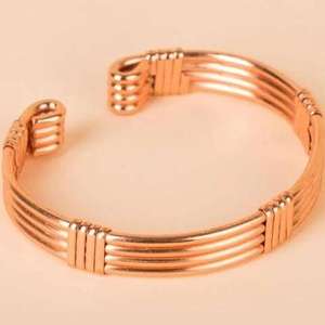 Unisex Stylish Vintage Star Design Solid Copper Cuff <b>Bracelet</b> Premium Quality Handmade <b>Crystal</b> Fashion Accessory Bangle Jewelry - Product Image 1