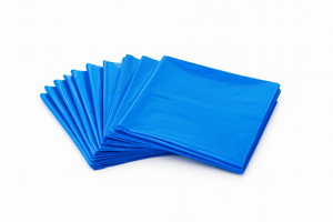 Sac poubelle bleu robuste en PEHD/PEBD, recyclable, grand format 60-65 gallons, personnalisé 38*58cm 50 microns, plat, pour la vente en gros - Product Image 2