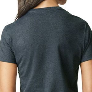 Camiseta Casual de Manga Corta para Mujer, Cuello Redondo, Algodón Suave, Básica, Cómoda, Transpirable, Ropa de Moda para Uso Diario - Product Image 4