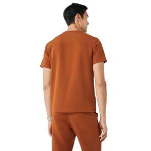 Nouvelle tenue professionnelle pour hommes, coupe ajustée, coutures renforcées, tissu extensible durable, toucher doux, uniforme d'hôpital. - Product Image 3