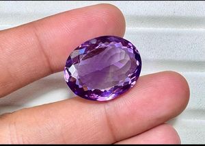 Piedra preciosa de amatista ovalada natural, piedra suelta morada de Brasil para hacer joyas, anillos, colgantes, pendientes, alta calidad - Product Image 2