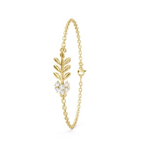 Pulsera de Buena Calidad para Mujer, Accesorio de Joyería con Diseño de Hojas Florales para Fiestas y Bodas, Disponible al Mejor Precio - Product Image 6