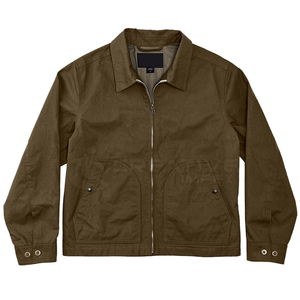 Wholesale 100% Cotton Casual <b>Covered</b> <b>Button</b> Eco-Friendly Winter Varsity Jacket Unisex Breathable Quick Dry Stand Collar - Product Image 3