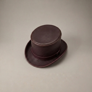 Chapeaux Bob en Cuir Pleine Fleur Véritable Personnalisables avec Logo OEM pour Hommes et Femmes, Style Vintage Steampunk, Vente en Gros - Product Image 1