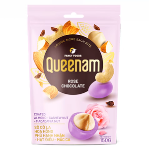 ช็อกโกแลตดรากีเคลือบกุหลาบ ฮาลาล ขายดี รับผลิตแบรนด์ส่วนตัว ขายส่งจำนวนมาก อัลมอนด์ เม็ดมะม่วงหิมพานต์ แมคคาเดเมีย นัท 150 กรัม จากผู้ผลิต - Product Image 1