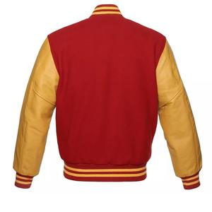 เสื้อแจ็คเก็ต Letterman Varsity แบบมีโลโก้สั่งทำได้ ไซส์ใหญ่ ทรงบอมเบอร์ ติดกระดุม แขนผ้าฟลีซ สำหรับฤดูหนาว แห้งเร็ว ระบายอากาศได้ดี - Product Image 6