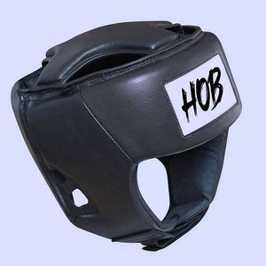 Protector de Cabeza de Cuero PU Blanco y Negro con Cobertura Facial y Cierre de Gancho y Bucle, Unisex para Adultos - Product Image 1