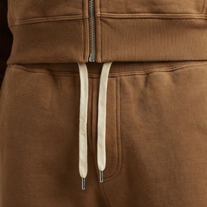 Sudadera con Capucha y Cremallera para Hombre, Color Marrón, Manga Larga, Estilo Casual, con Bolsillos Laterales, Algodón de Peso Medio, para Otoño - Product Image 5