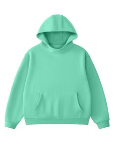 Sweat-shirt à capuche unisexe rose surdimensionné en tissu tissé, coupe classique, imprimé personnalisé, décontracté, avec poche avant, style urbain, pour l'automne - Product Image 4