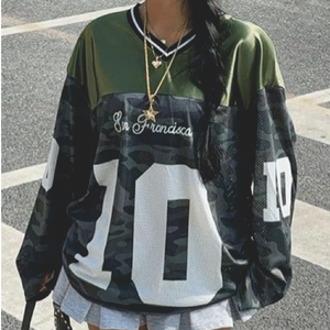 Camisetas Personalizadas para Mujer, Camisetas con Estampado de Letras y Números, Camiseta con Cuello en V, Camiseta Corta, Camiseta Deportiva Extra Grande, Ropa Urbana - Product Image 6