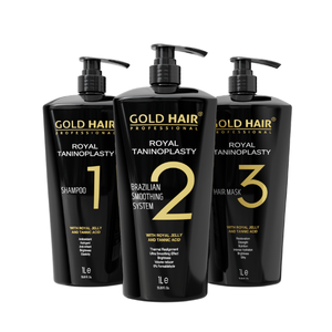 Wholesale Gold Hair Professional Brazilian Keratin Cream Hair Treatment Concentrated Formula-Nourishing Repairing for Commercial - Product Image 1