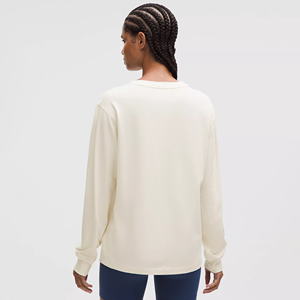Premium Quality Women's Long Sleeve T-shirt Crew Neck For Women Organic Cotton T-shirt Oversize Long Sleeve Jersey Tshirts Women - Product Image 2