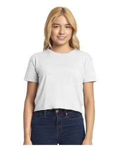 Camiseta Corta para Mujer, Estilo Festival, con Estampado Personalizado, Color Dorado Antiguo, para Negocios de Impresión Bajo Demanda, Logotipo Personalizado, Serigrafía - Product Image 3