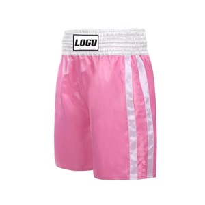 Professional Breathable Lightweight Durable Boxing Shorts Trunk Shorts 3D Embroidery Customized Logo Unisex for Martial <b>Arts</b> - Product Image 4
