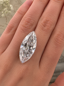 Diamant Solitaire 15 carats Marquise, cultivé en laboratoire, poli, couleur E, clarté VVS2 VS1, taille excellente, certifié IGI, pierre en vrac, vente en gros - Product Image 1
