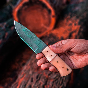 Couteau de cuisine professionnel forgé à la main, hachoir à viande, couteau de boucher serbe, couteau à désosser, couteau de camping en acier Damas - Product Image 5